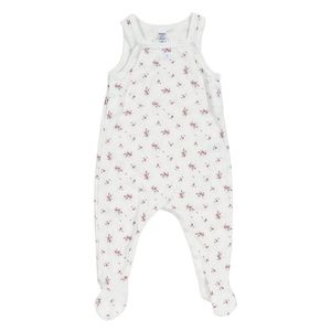 NWOT Petit Bateau Pink Floral Footies 3M